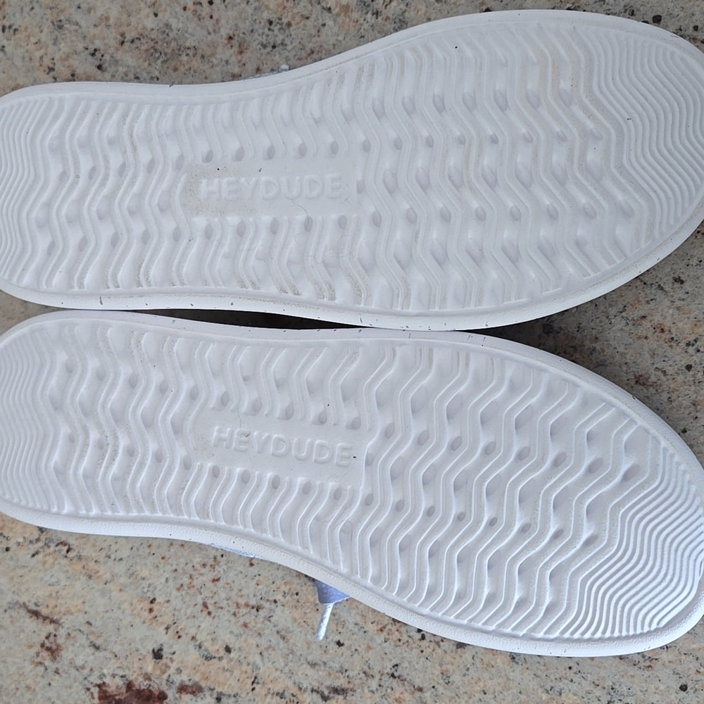 Hey Dude Blue Sparkle Slip-Ons NWOT - Picture 4 of 5